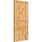 Ekena Millwork Framed Board-n-Batten Shutters w/Z-Bar, Rough Sawn Western Red Cedar, 32 1/4W x 64H, PR RBF06Z32X064RWR - alternate 2